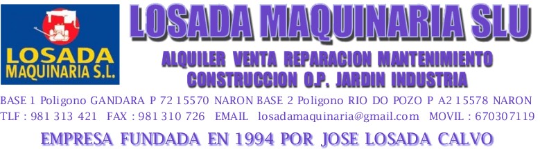 Losada Maquinaria Alquiler Ventas